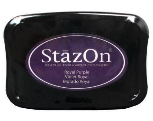 דיו יבש StazOn Solvent Ink Pad - Royal Purple